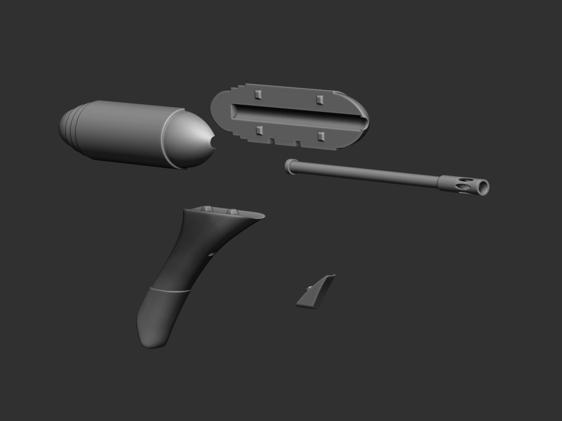 Padme Naboo Blaster 3d digital download 3D print model_5