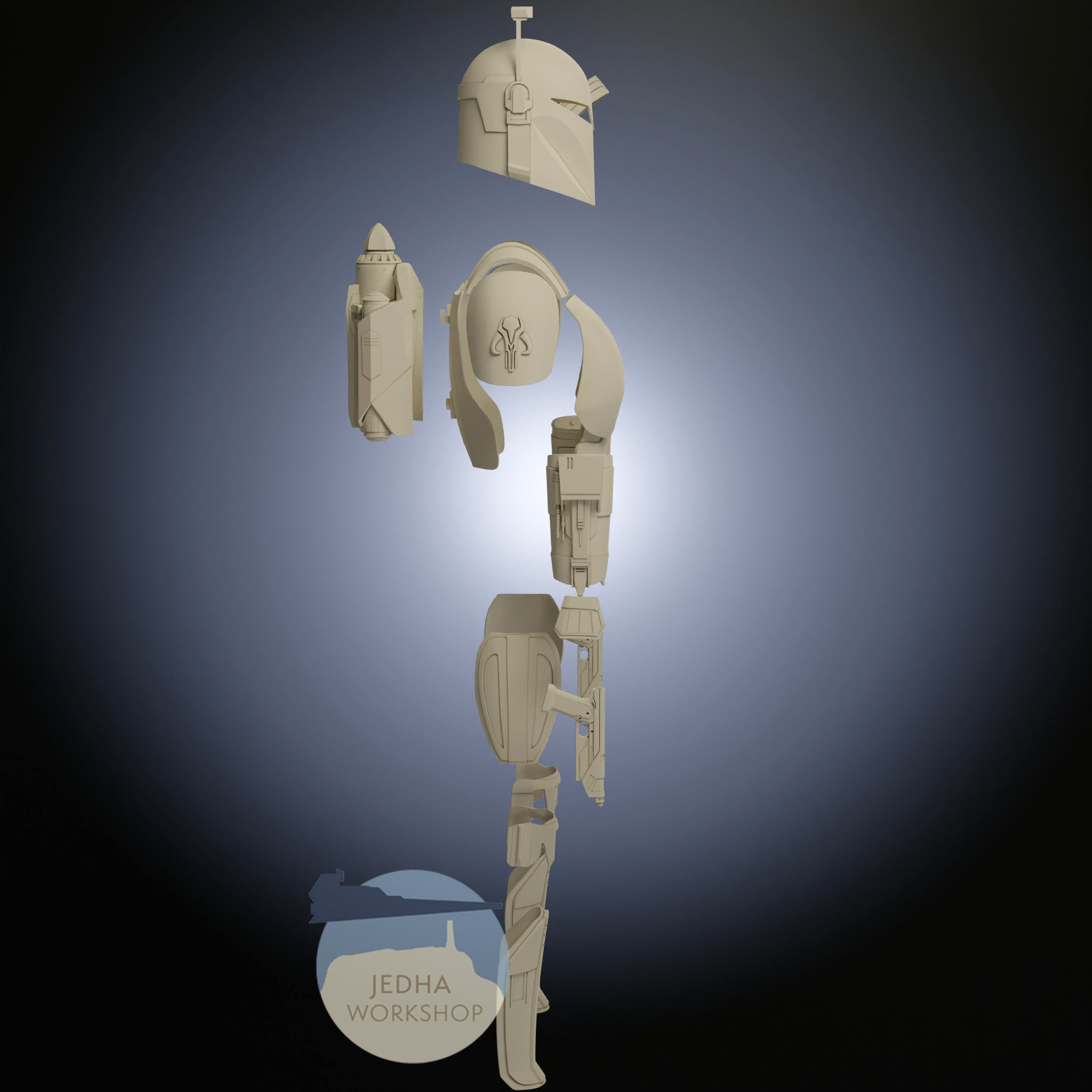 Bo Katan Kryze Full Armour 3D Print iles 3D print model_4