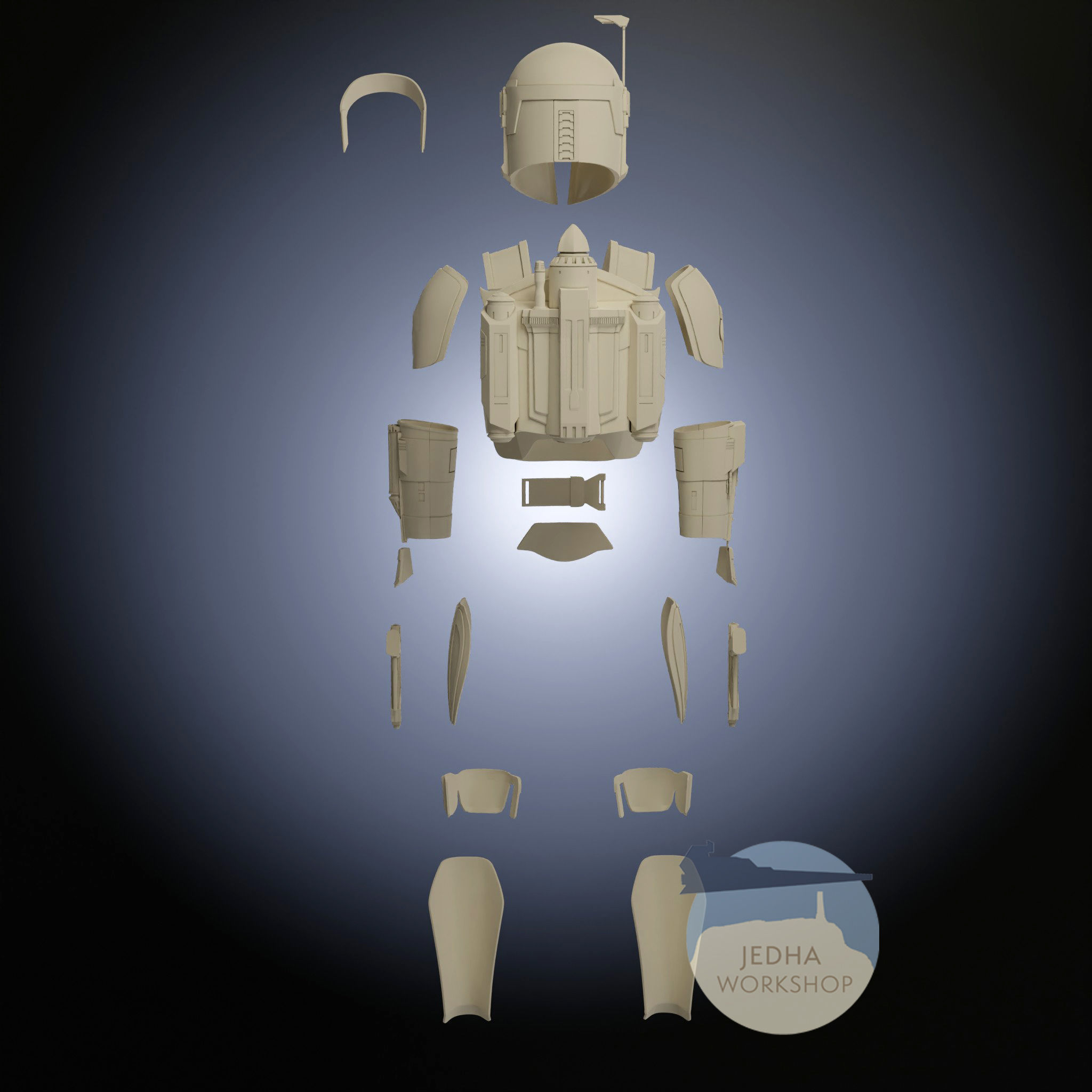 Bo Katan Kryze Full Armour 3D Print iles 3D print model_5