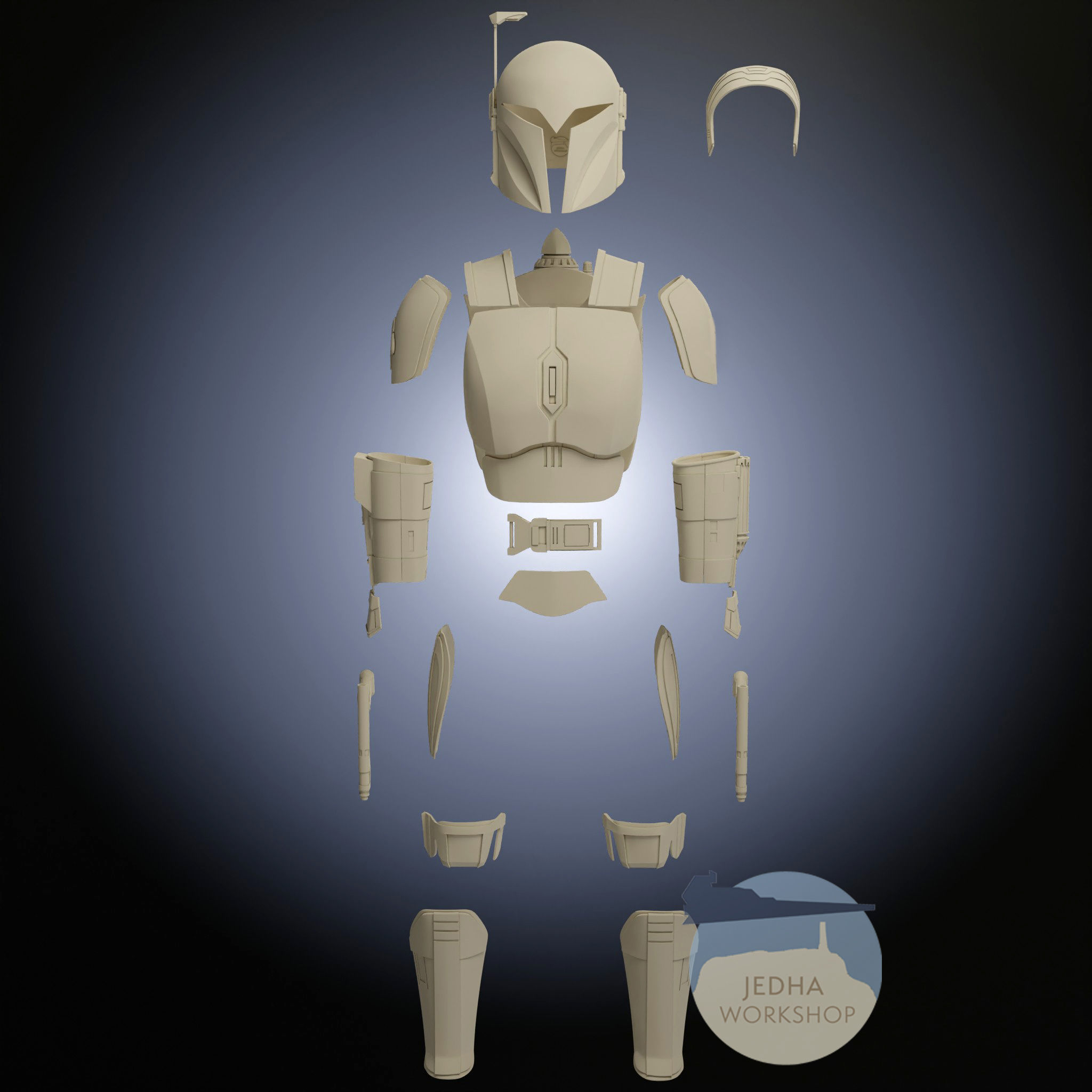 Bo Katan Kryze Full Armour 3D Print iles 3D print model_2