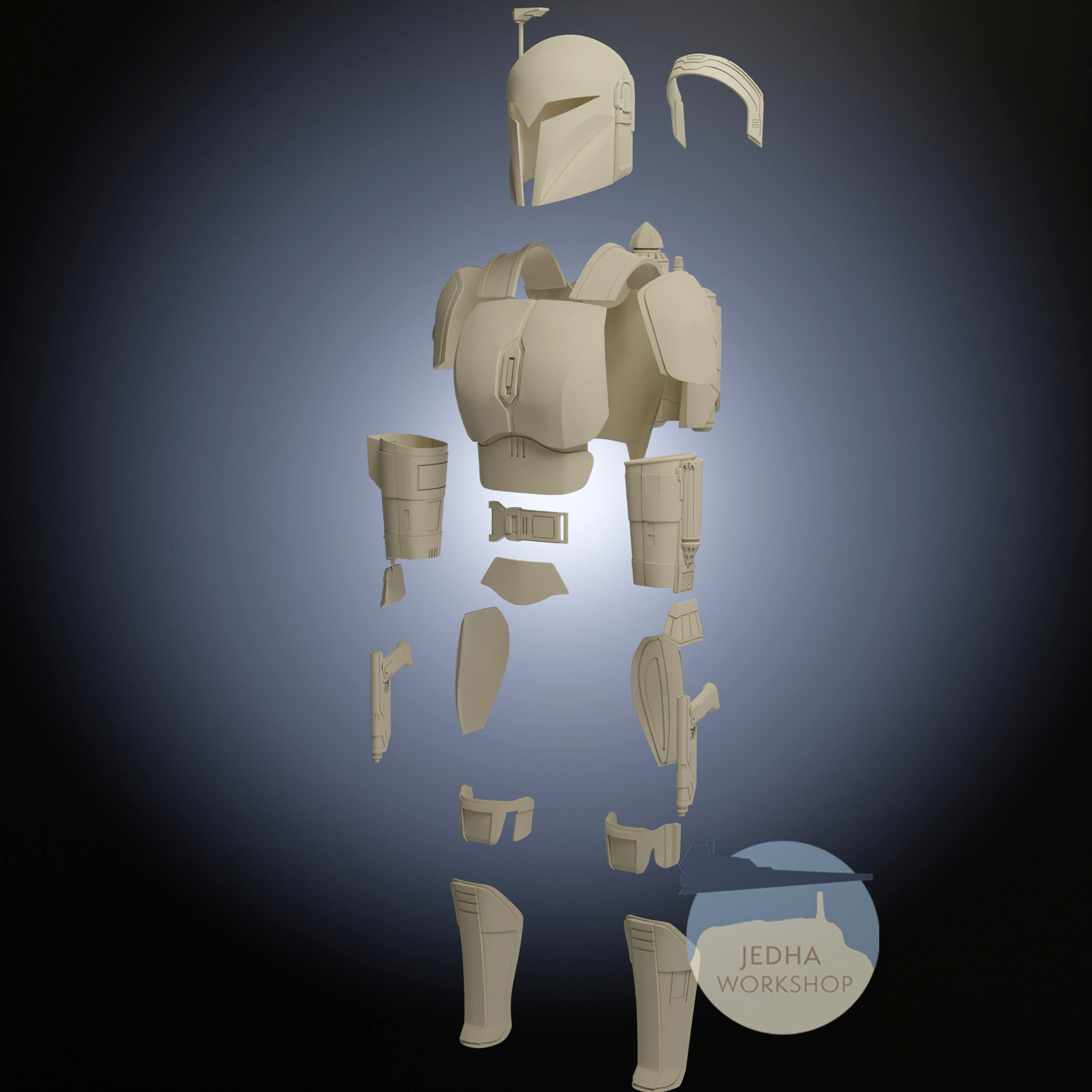 Bo Katan Kryze Full Armour 3D Print iles 3D print model_3