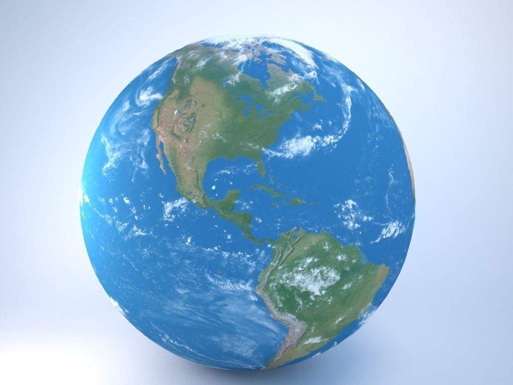 Earth Globe - World 3d Model 3D model_1