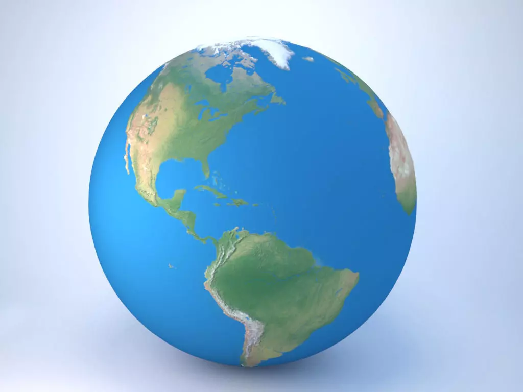Earth Globe - World 3d Model 3D model_0