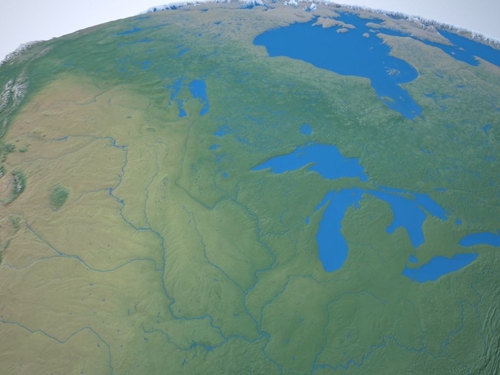 Earth Globe - World 3d Model 3D model_3