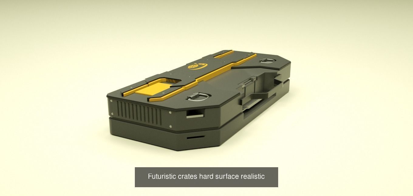 Futuristic crates hard surface realistic Collection _3