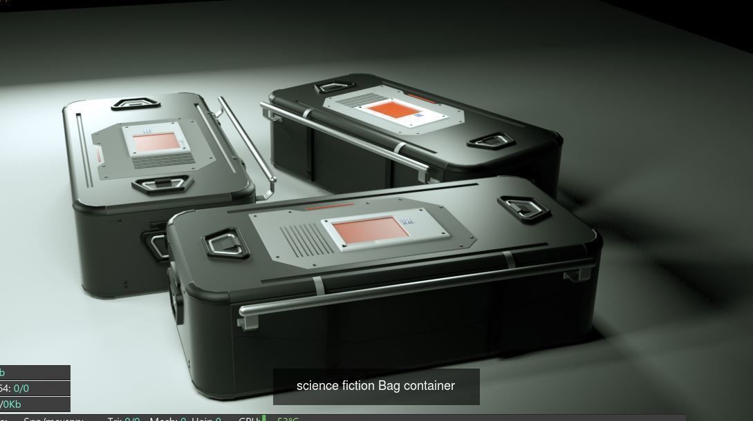 Futuristic crates hard surface realistic Collection _1