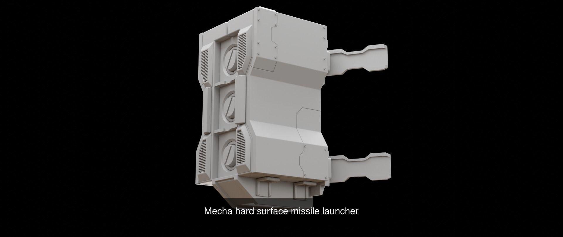 Mecha hard surface weapons collection _13