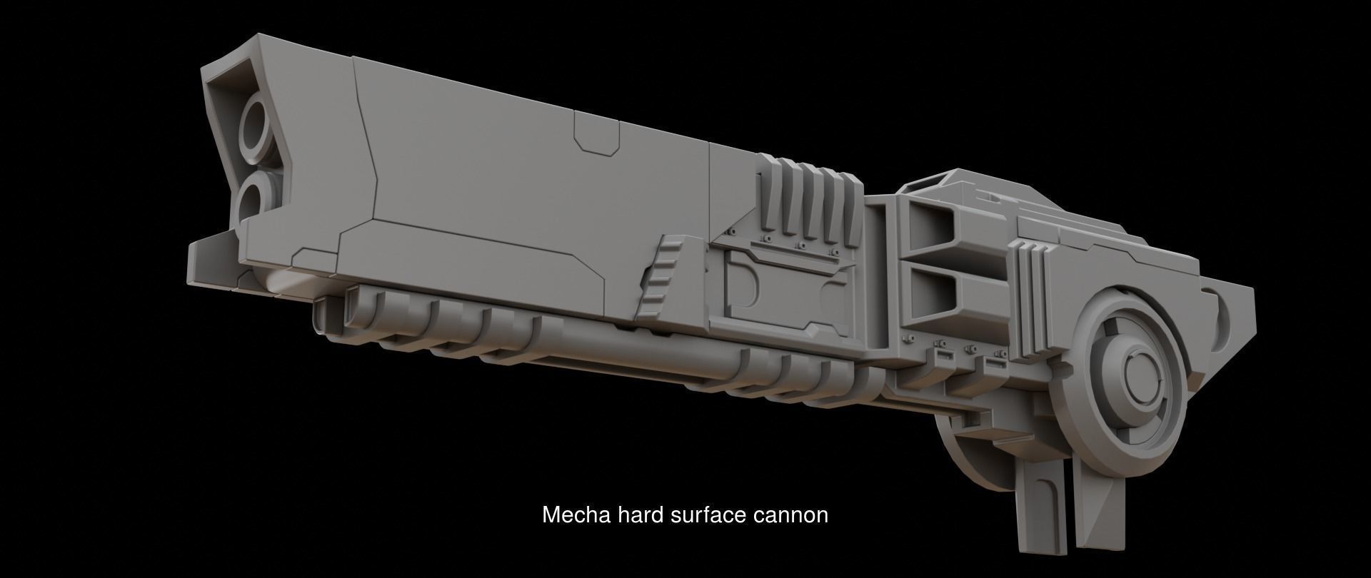 Mecha hard surface weapons collection _14