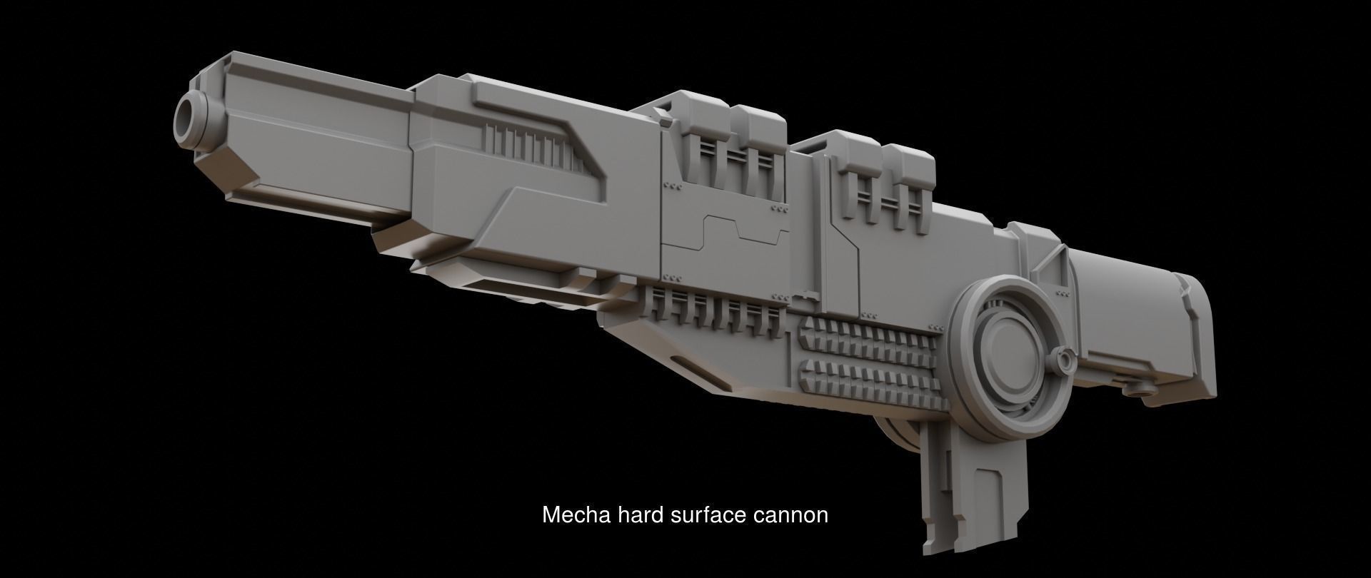 Mecha hard surface weapons collection _10