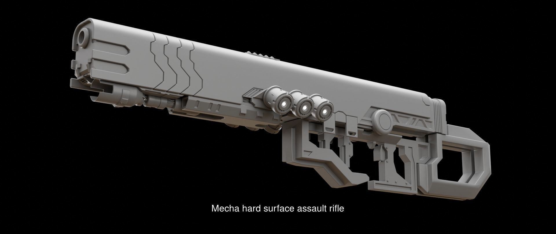 Mecha hard surface weapons collection _5