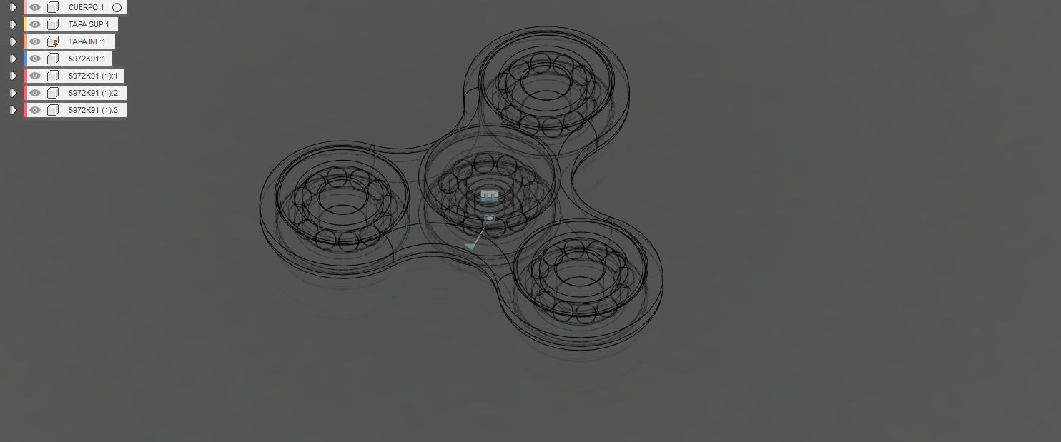 Fidget Spinner 3D model_2