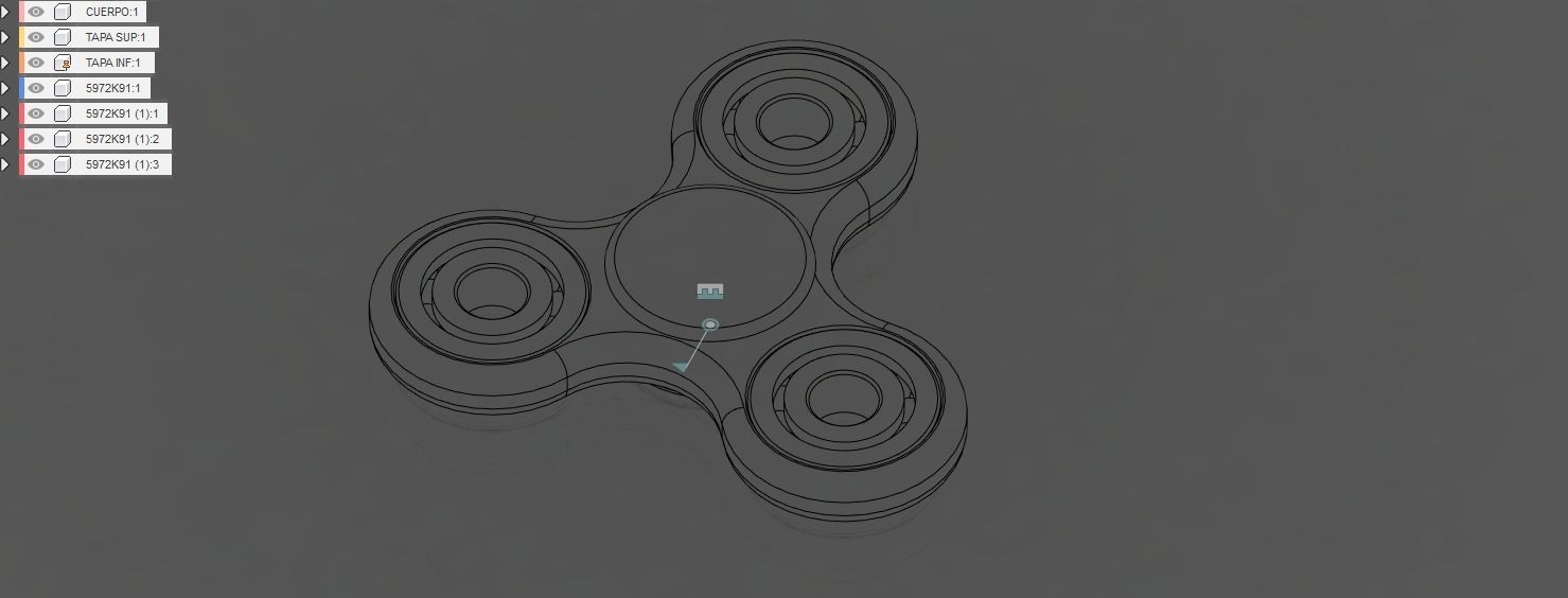 Fidget Spinner 3D model_1