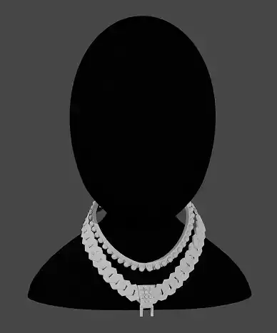 Elegant 3D Double Cuban Chain