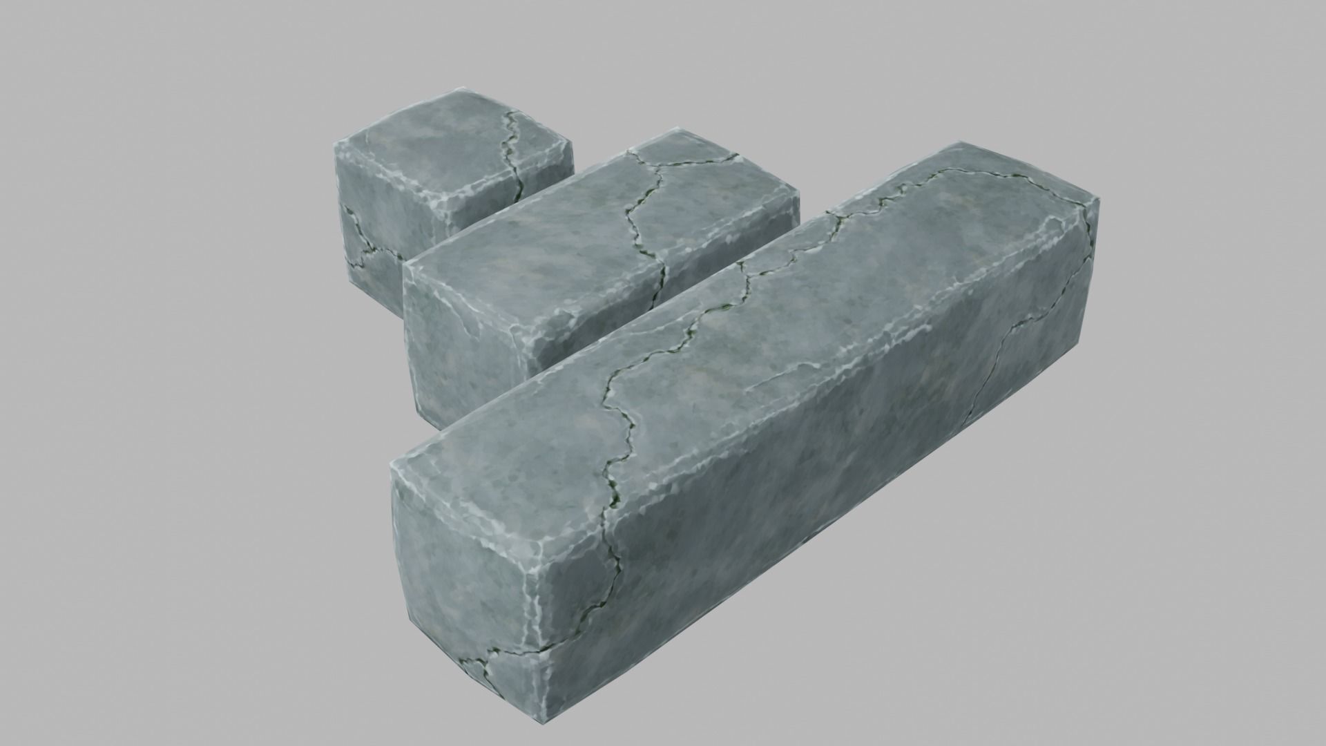 Modular Dungeon Assets - Pack 01 Low-poly 3D model_36