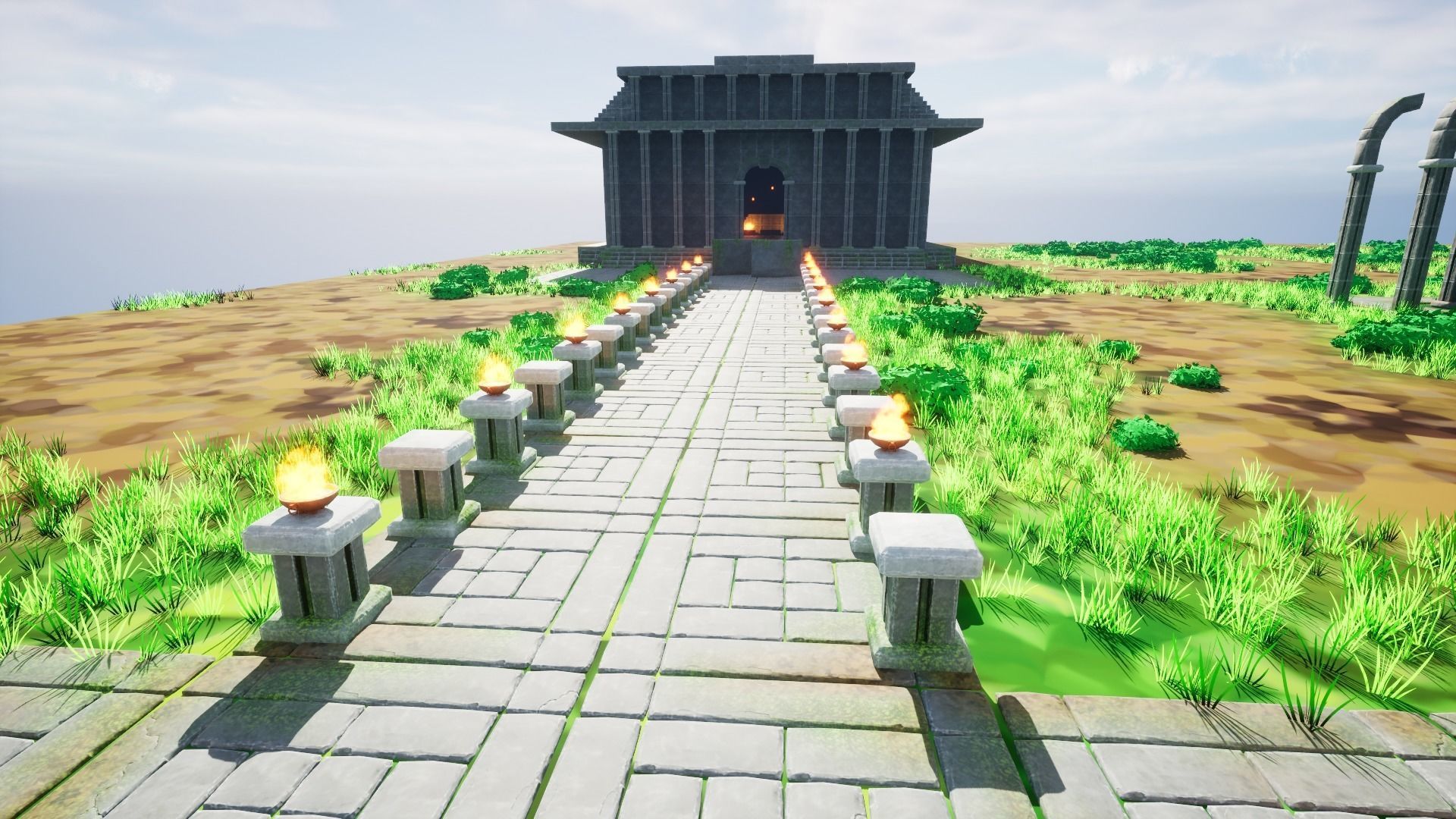 Modular Dungeon Assets - Pack 01 Low-poly 3D model_10