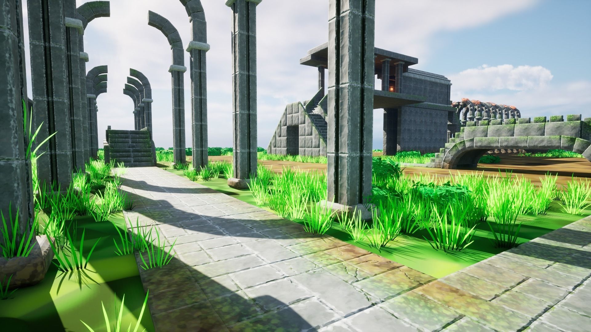 Modular Dungeon Assets - Pack 01 Low-poly 3D model_8