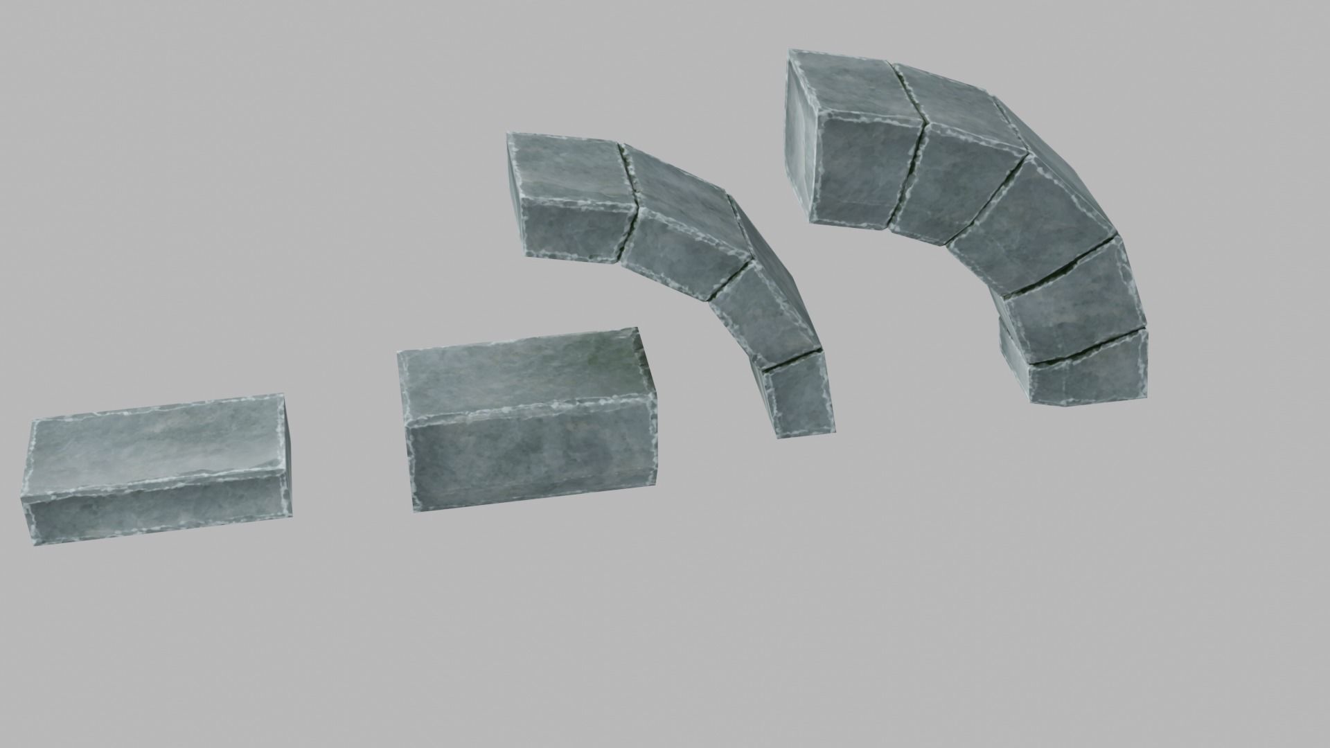 Modular Dungeon Assets - Pack 01 Low-poly 3D model_27