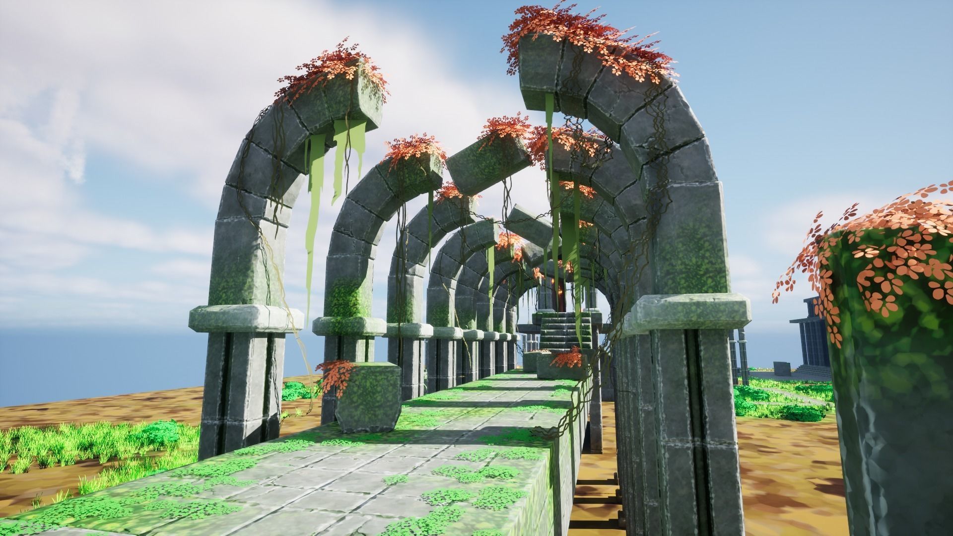 Modular Dungeon Assets - Pack 01 Low-poly 3D model_2