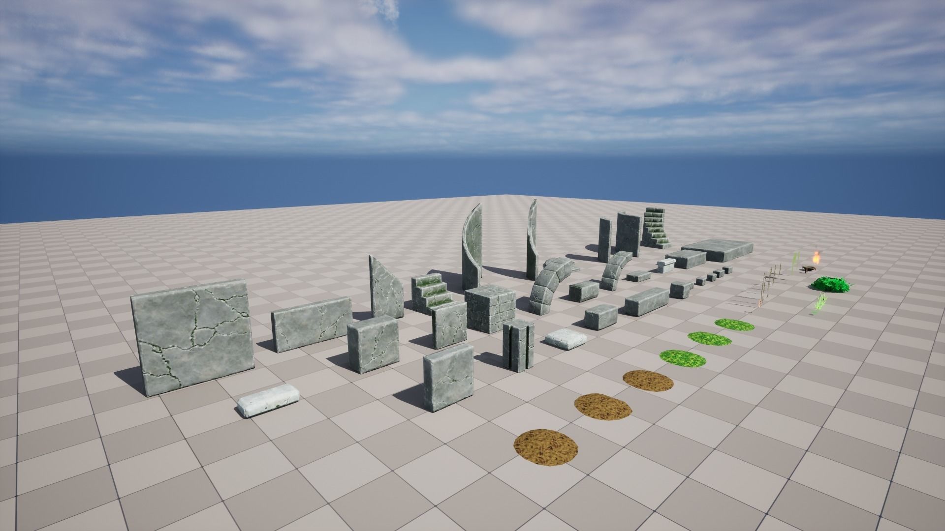 Modular Dungeon Assets - Pack 01 Low-poly 3D model_20