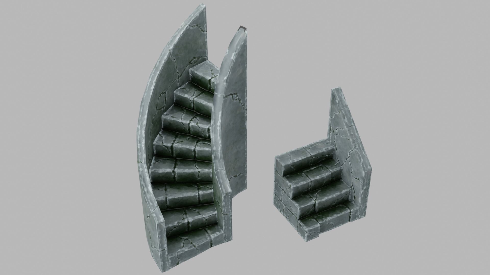 Modular Dungeon Assets - Pack 01 Low-poly 3D model_37