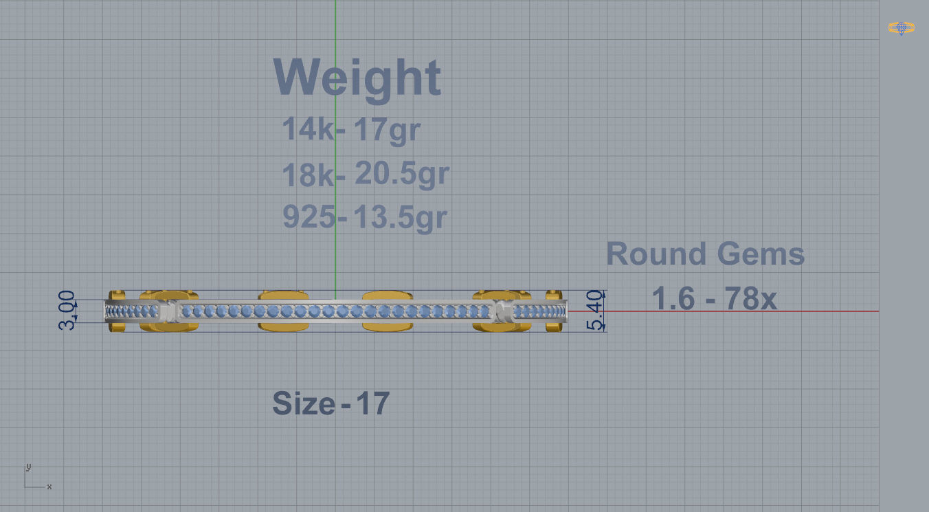 David Yurman Bracelet 3D print model_5