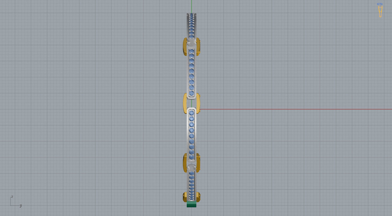 David Yurman Bracelet 3D print model_11