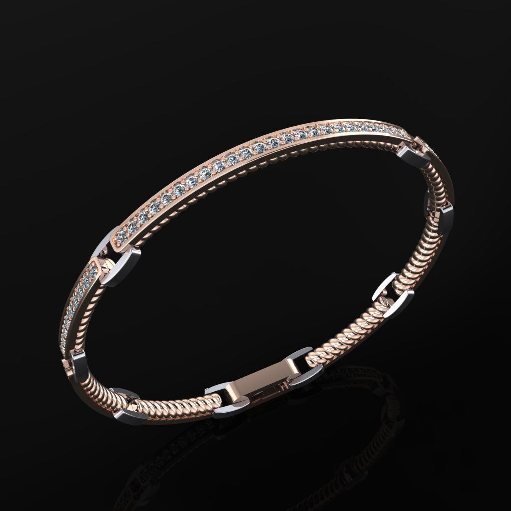 David Yurman Bracelet 3D print model_2