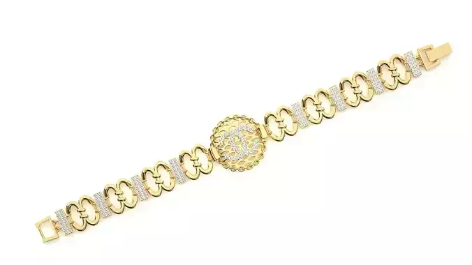 Diamond Bracelet 3D print model
