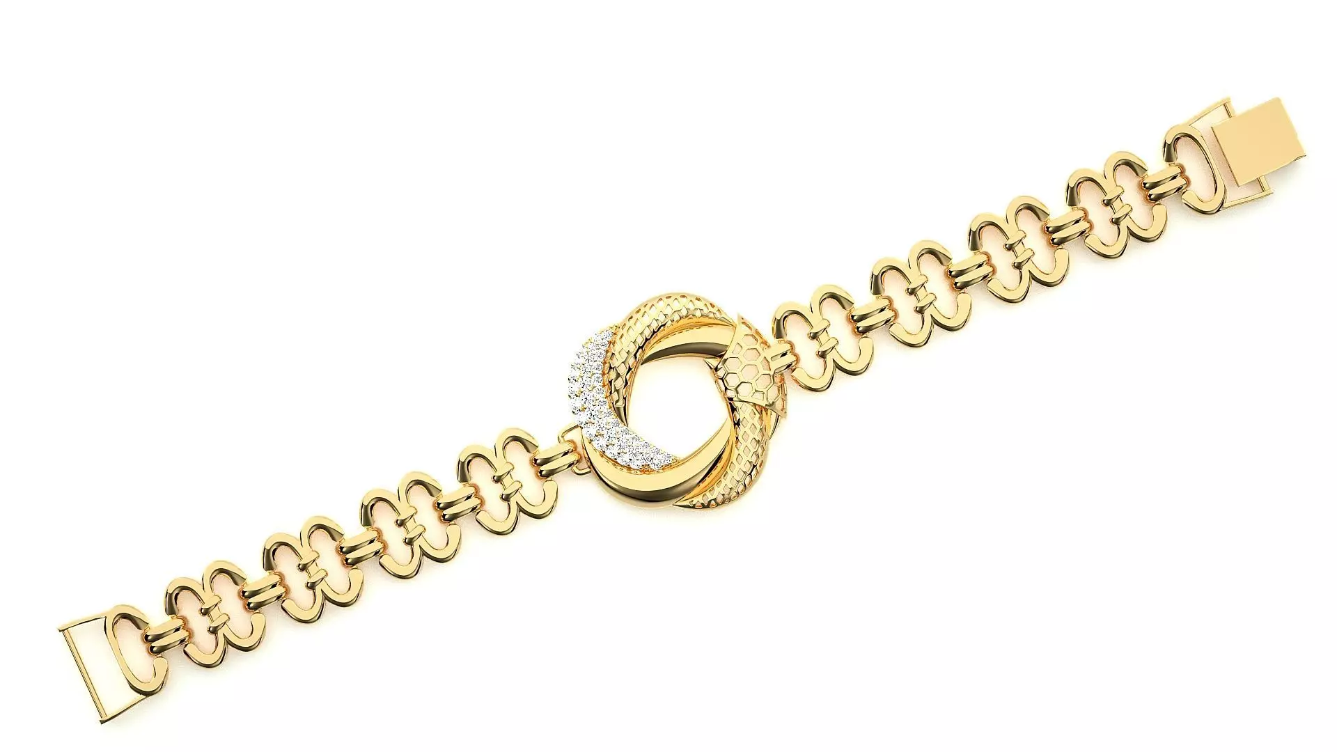 Diamond Bracelet 3D print model 3D print model