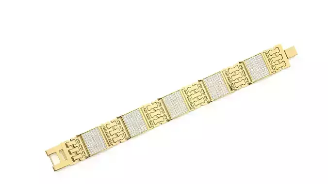 Diamond Bracelet 3D print model
