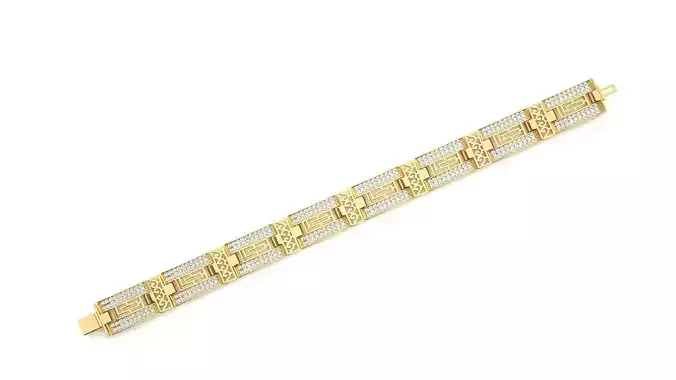 Diamond Bracelet 3D print model