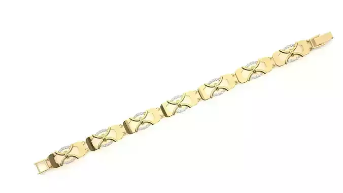 Diamond Bracelet 3D print model