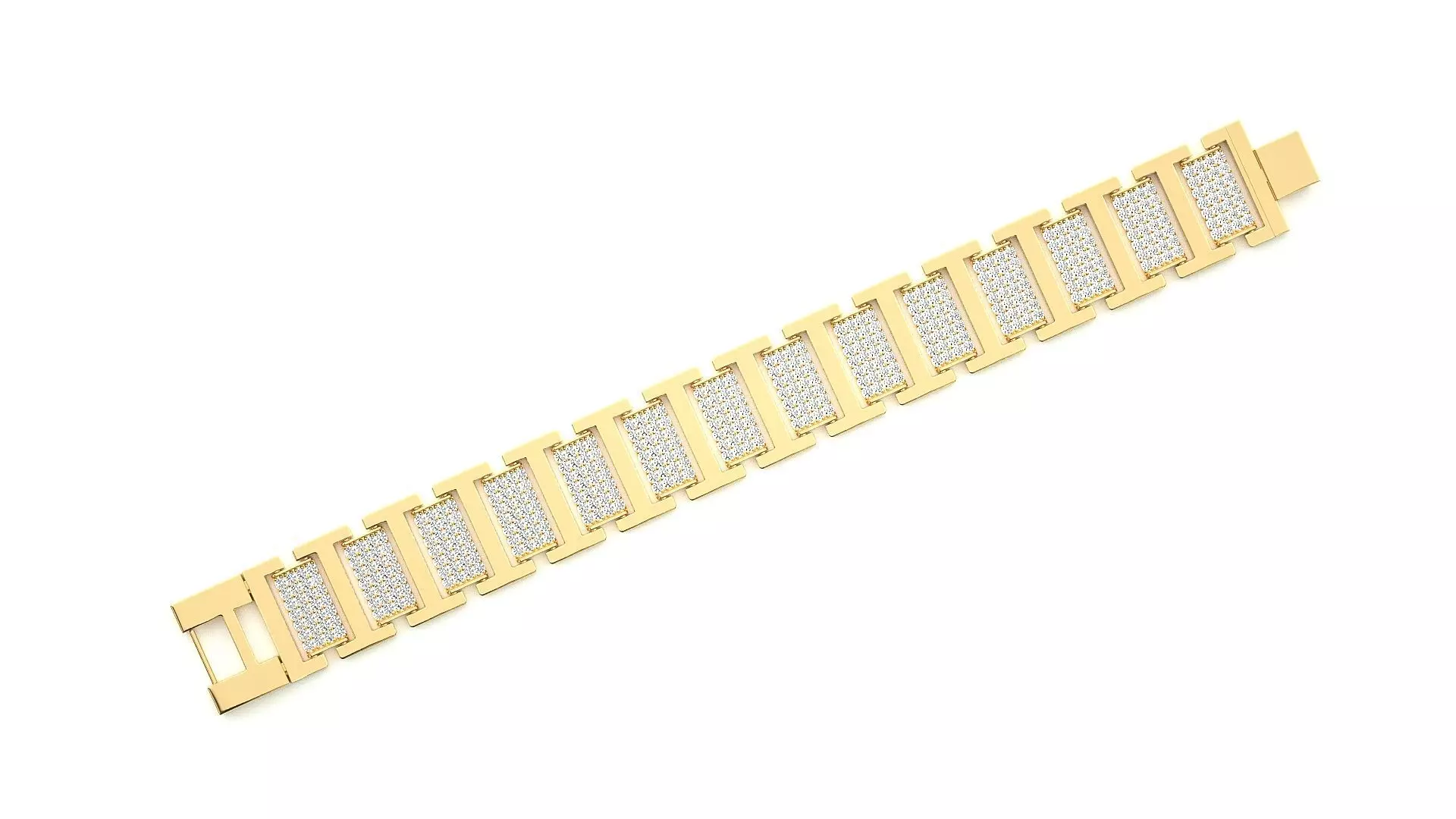 Diamond Bracelet 3D print model 3D print model_0