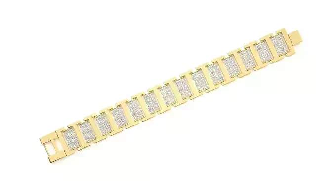 Diamond Bracelet 3D print model