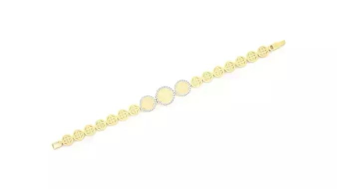 Diamond Bracelet 3D print model 