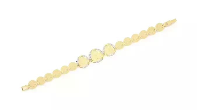 Diamond Bracelet 3D print model 