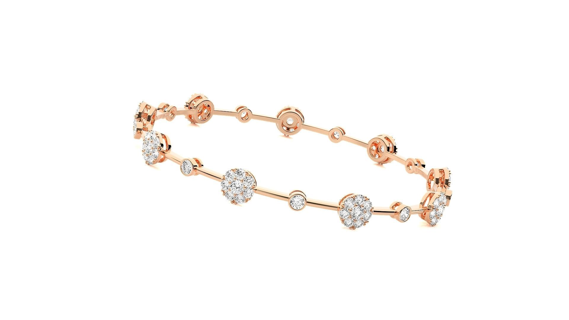 Diamond Bracelet 3D print model  3D print model_2