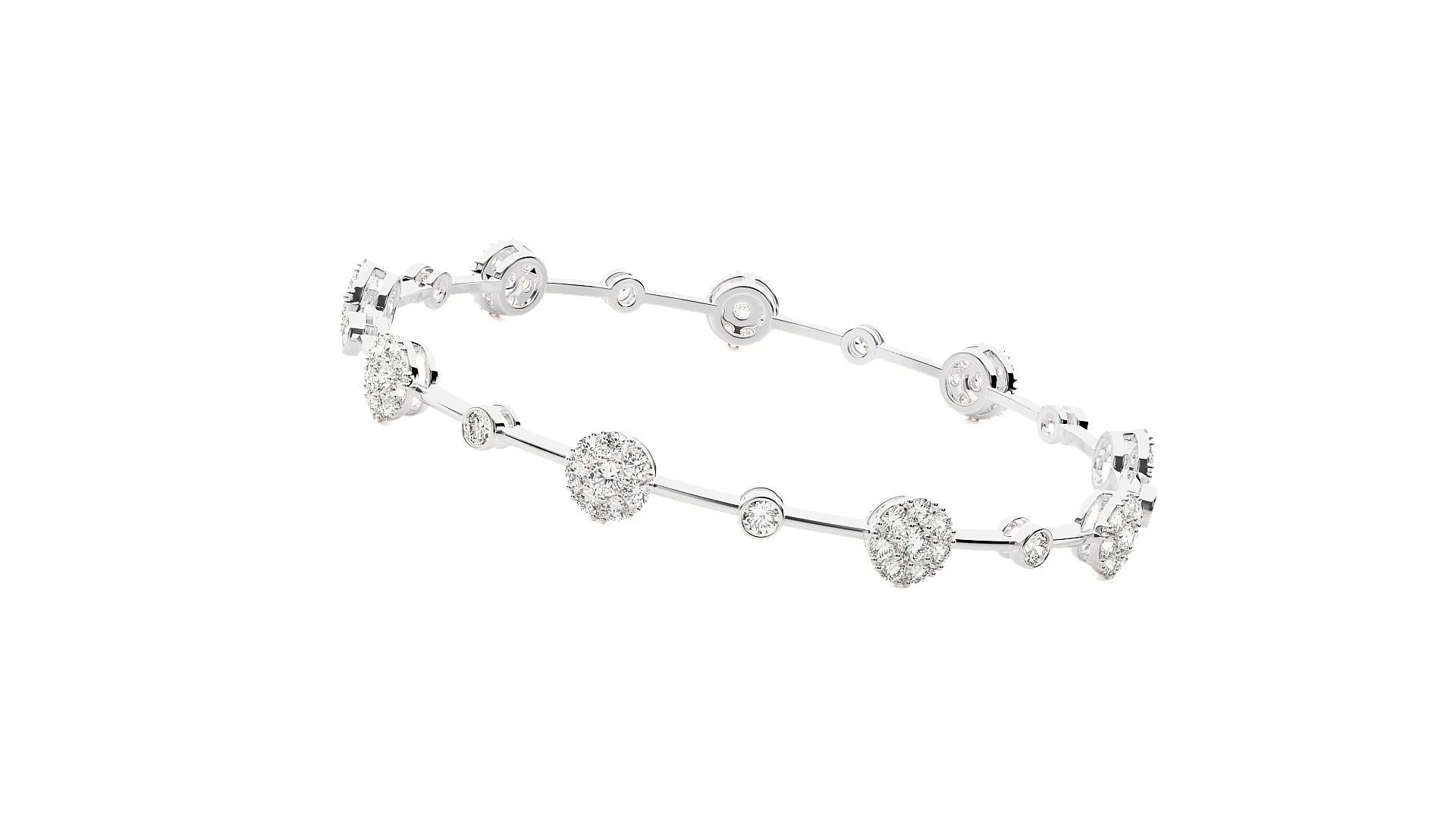 Diamond Bracelet 3D print model  3D print model_5