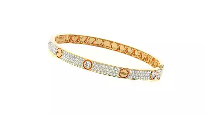 Diamond Bracelet 3D print model 