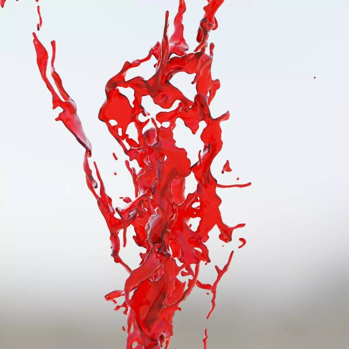 Animated Blood Splash SlowMo 8 3D model