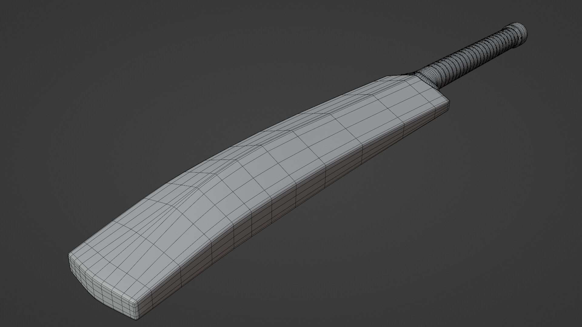 Cricket bat 3D model_5