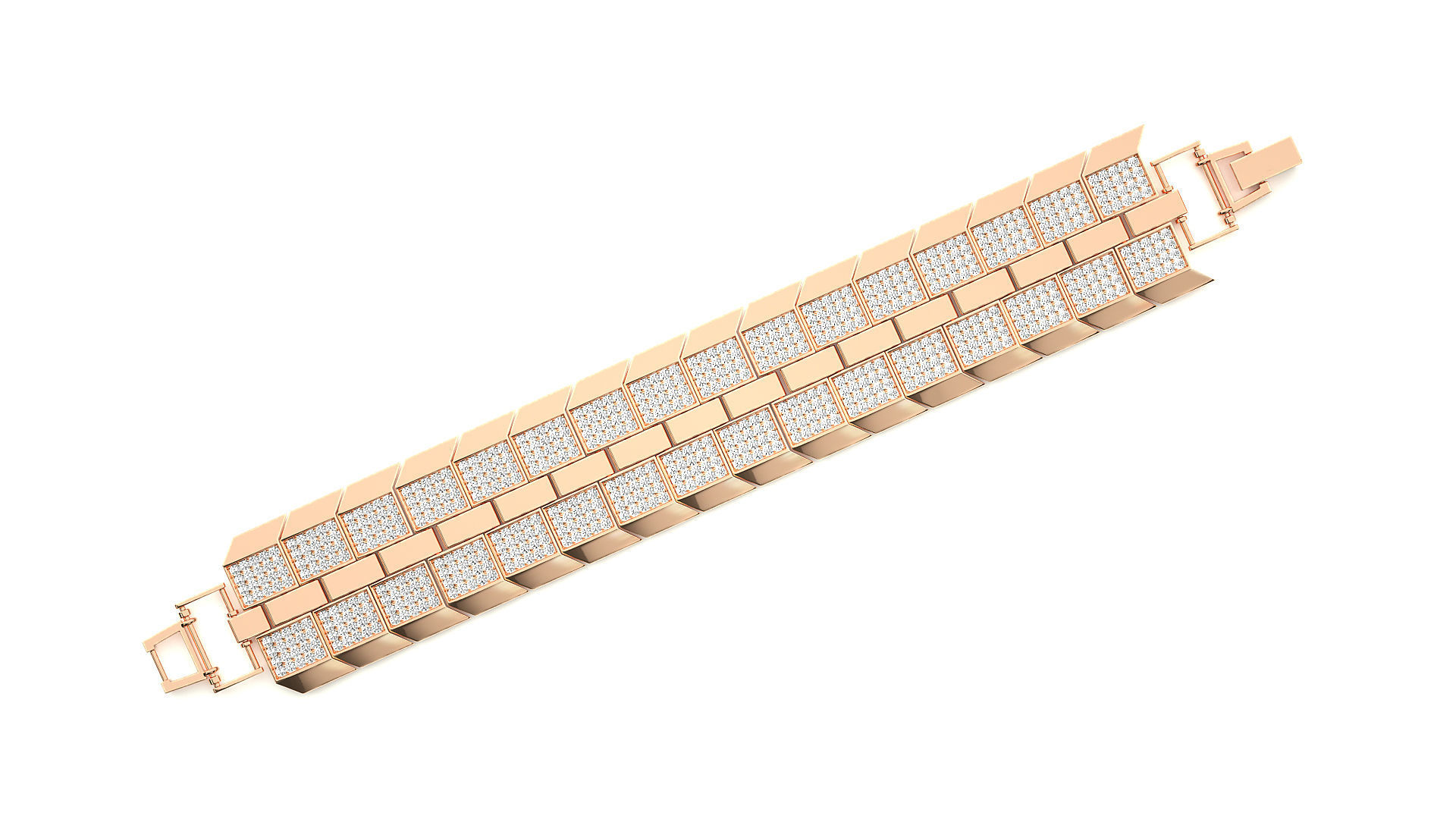 Diamond Bracelet 3D print model  3D print model_1