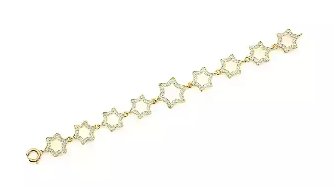 Diamond Bracelet 3D print model 
