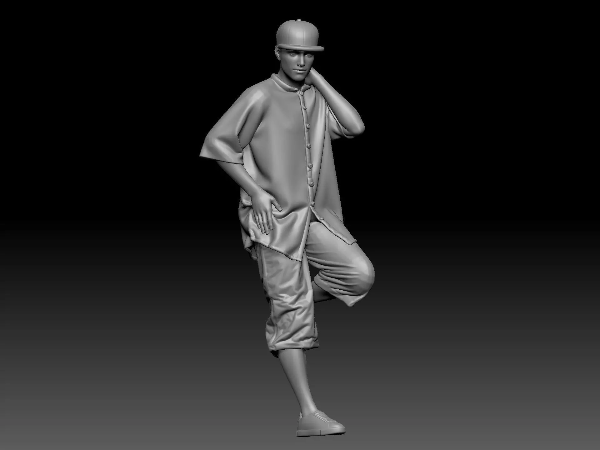 gansta man lean 3D print model_0