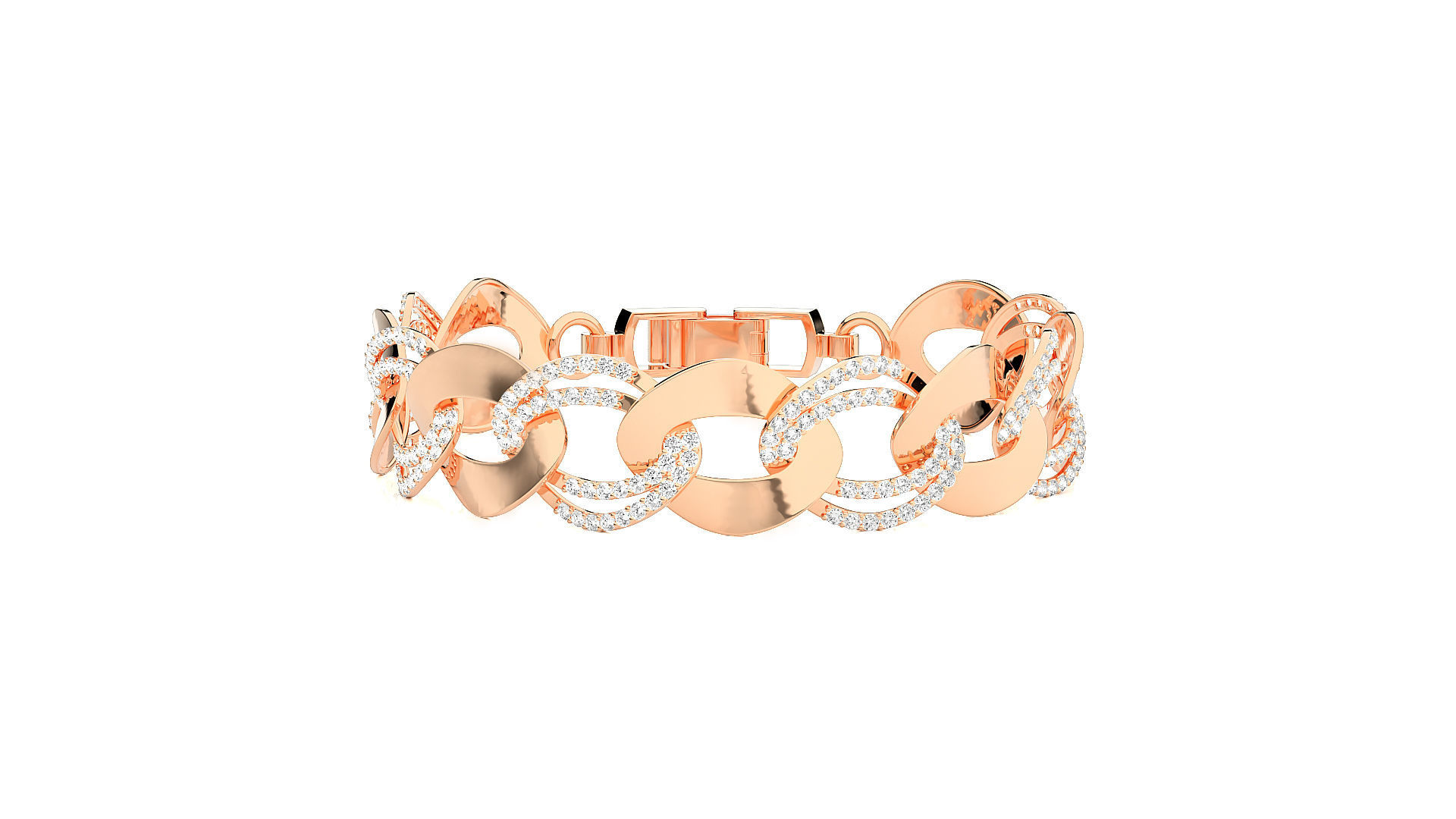 Diamond Bracelet 3D print model  3D print model_5