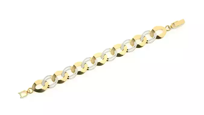 Diamond Bracelet 3D print model 