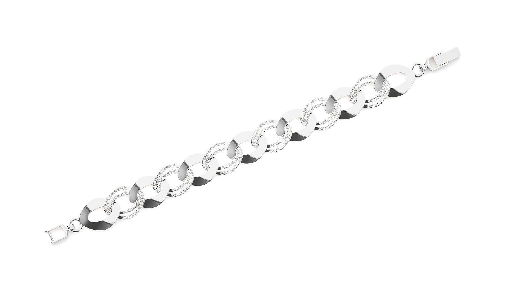 Diamond Bracelet 3D print model  3D print model_6