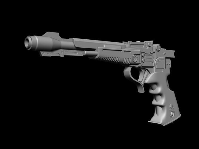 Mandalorian Din Djarin Star Wars Blaster 3d digital download 3D model