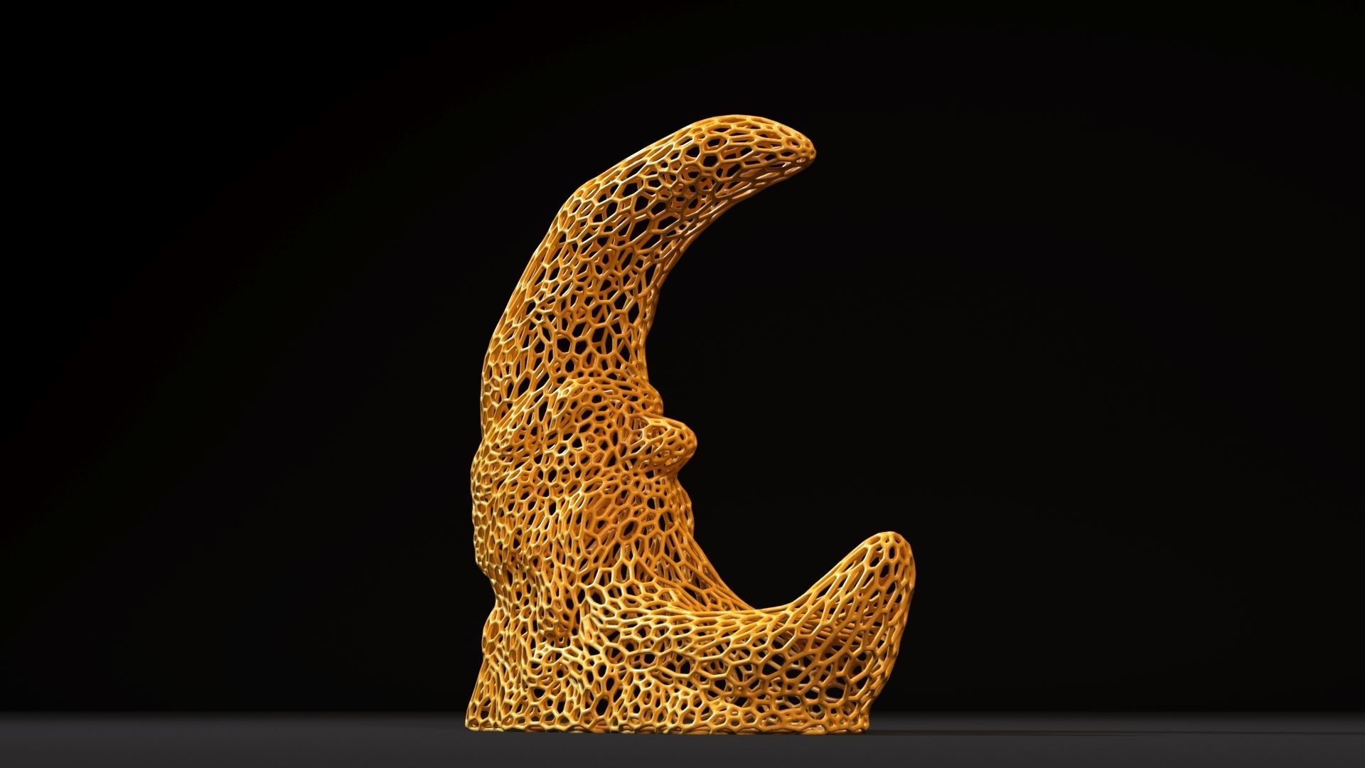 Moon lamp 3D print model_9