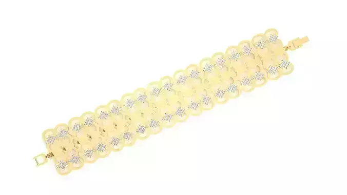 Diamond Bracelet 3D print model 